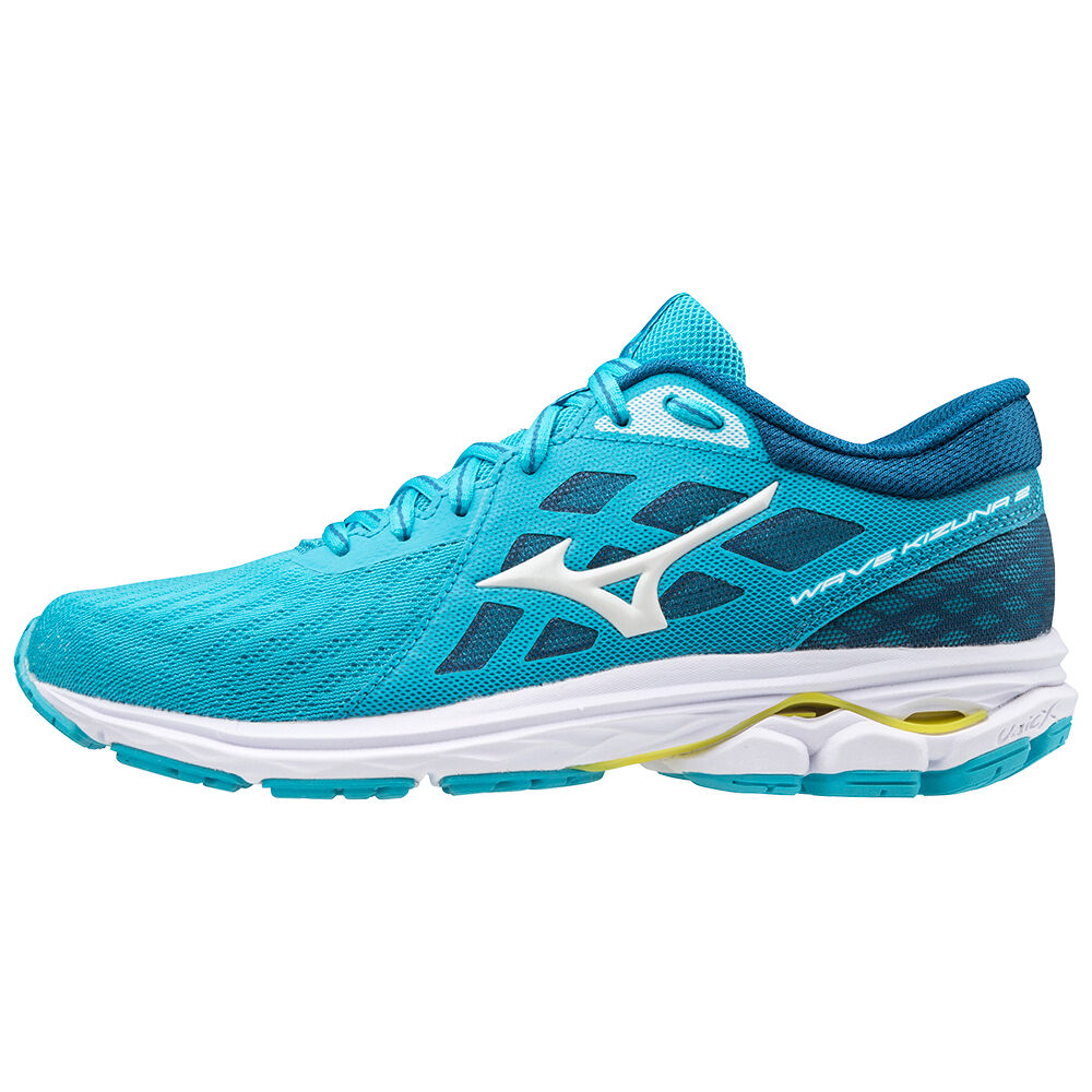 Zapatillas Running Mizuno Wave Kizuna 2 Mujer Azules/Blancas/Amarillo España ZJEP-36210